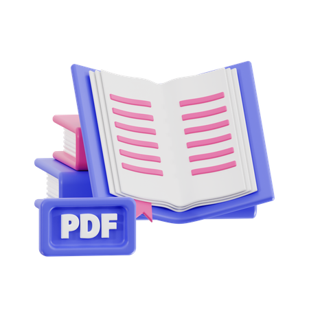 Libro pdf  3D Icon