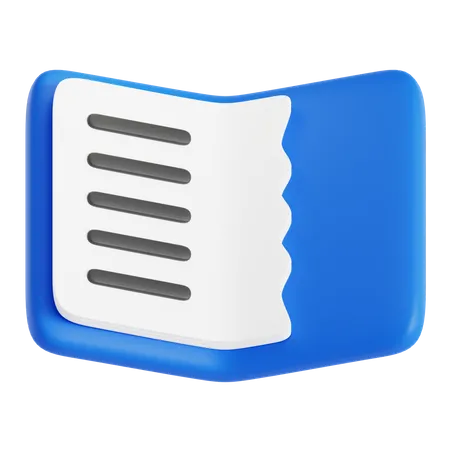 Libro rasgado  3D Icon