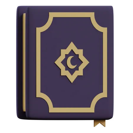 Libro sagrado al corán  3D Icon