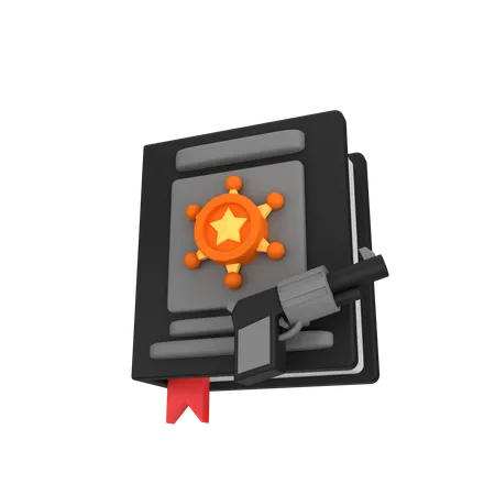 Libro del sheriff  3D Icon