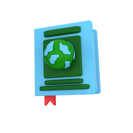 Libro de la tierra  3D Icon