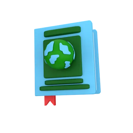 Libro de la tierra  3D Icon