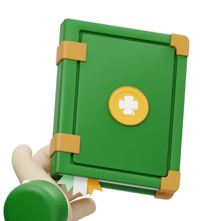 Libro de trébol  3D Icon