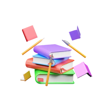 Libros  3D Icon