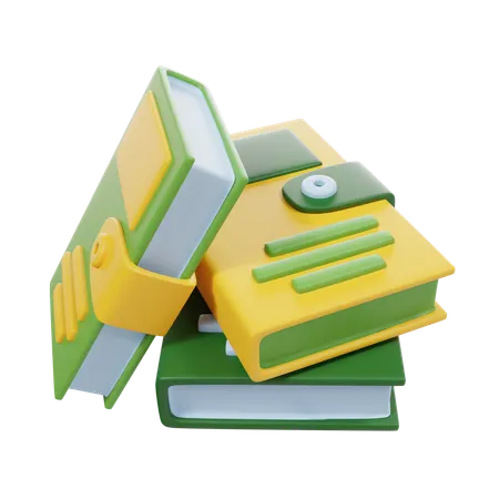 Libros  3D Icon