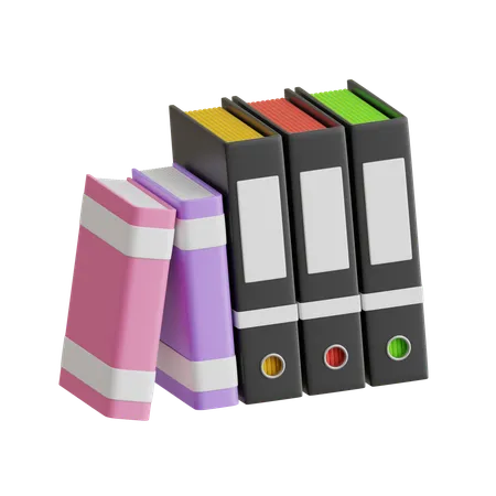 Libros  3D Icon