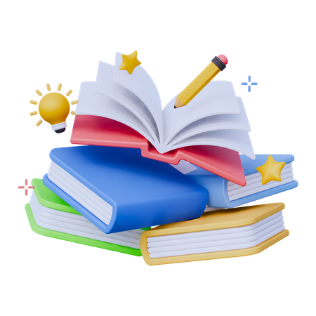 Libros  3D Icon