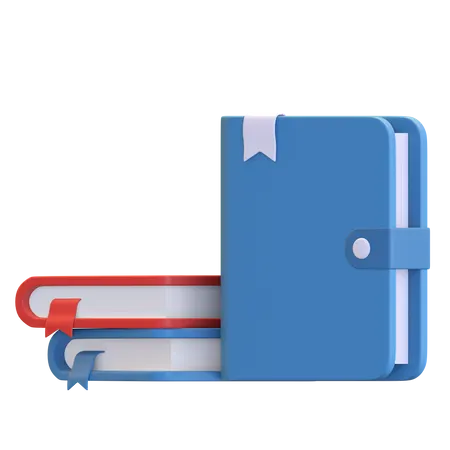 Libros  3D Illustration