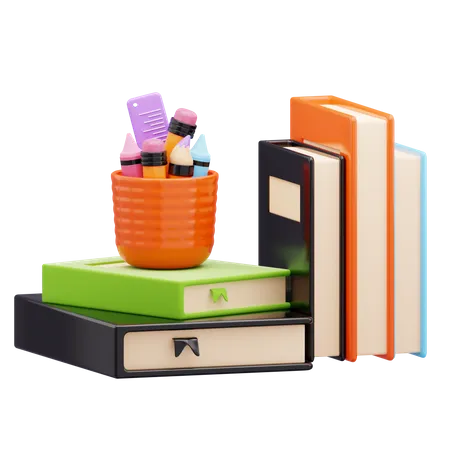 Libros  3D Icon