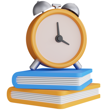 Libros con alarmas  3D Icon