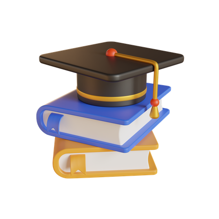 Libros de graduacion  3D Icon