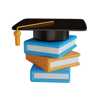 Libros de graduacion  3D Icon