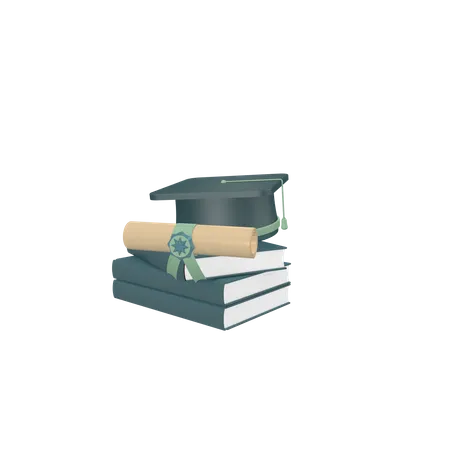 Libros de graduacion  3D Icon