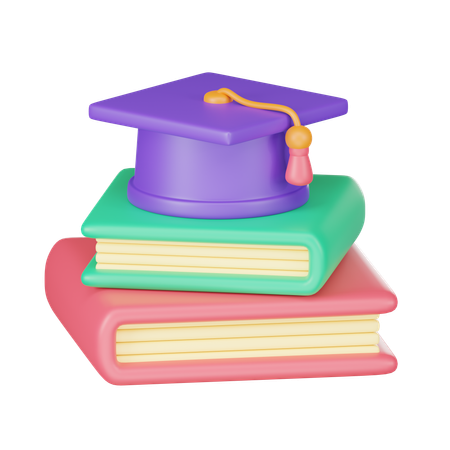 Libros de graduacion  3D Icon