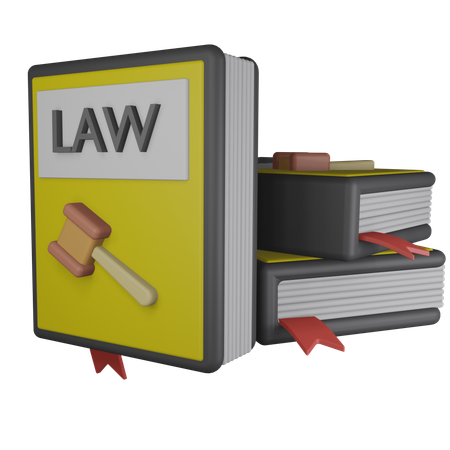 Libros de derecho  3D Icon