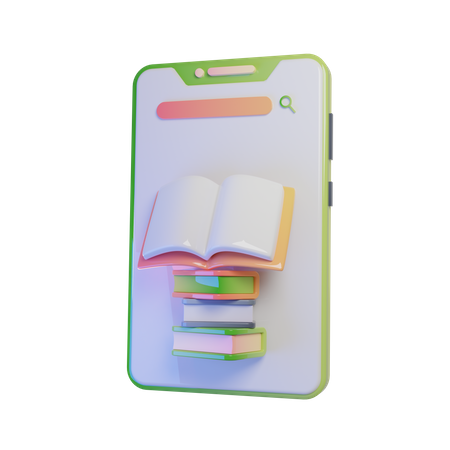 Libros electrónicos  3D Icon