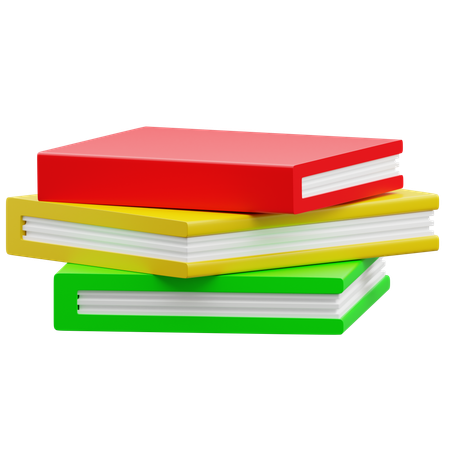 Libros escolares  3D Icon