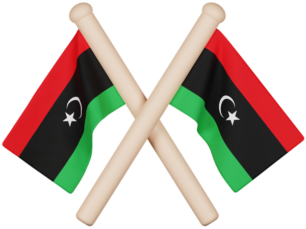 Libya Flag  3D Icon