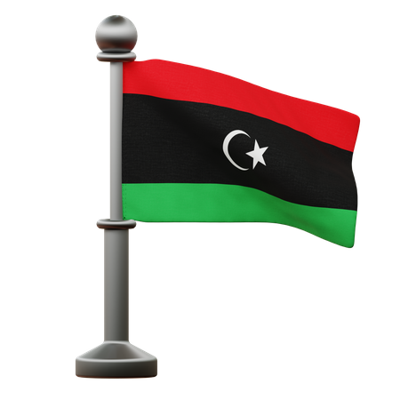 Libya Flag  3D Icon