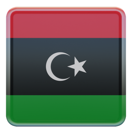 Libyen flagge  3D Icon