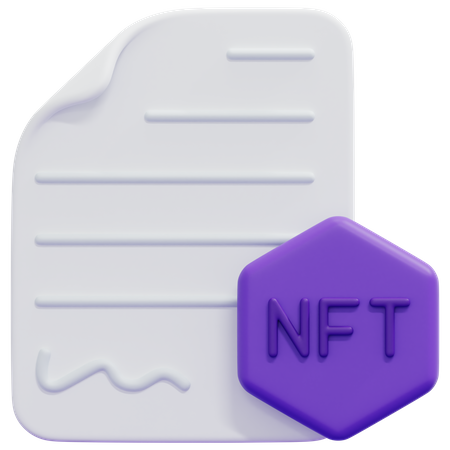 Licença nft  3D Icon