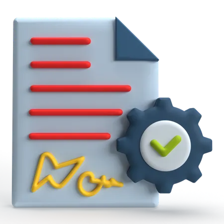 Licence  3D Icon