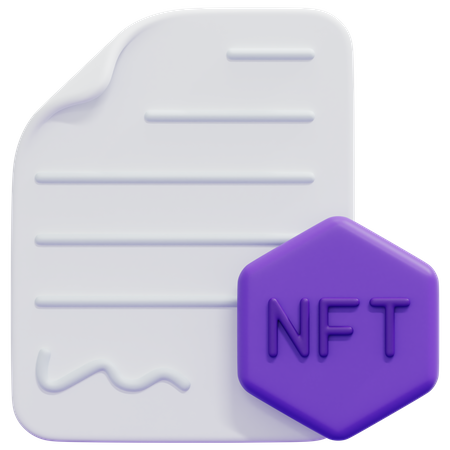 Licencia nft  3D Icon