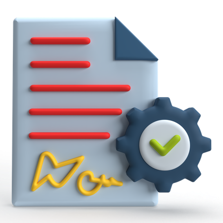 License  3D Icon