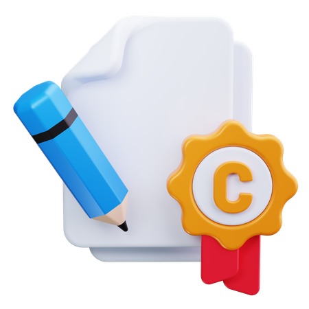 License Agreement  3D Icon