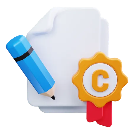 License Agreement  3D Icon