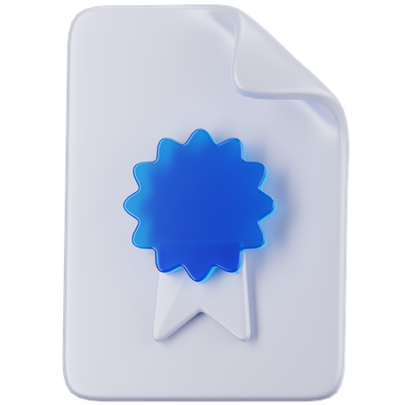 License File  3D Icon