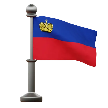 Lichenstein Flag  3D Icon
