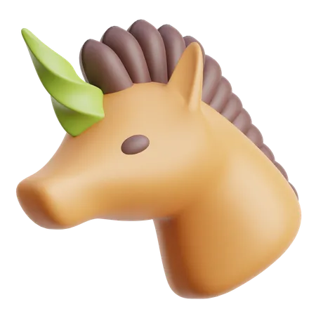 Licorne  3D Icon