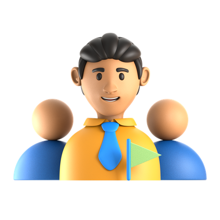 Jefe de equipo  3D Icon