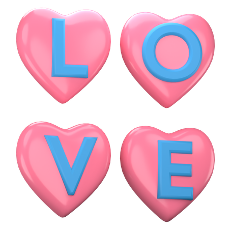 Liebe  3D Icon