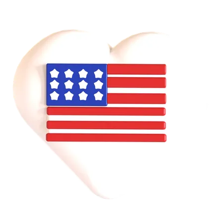 Liebe amerika  3D Icon