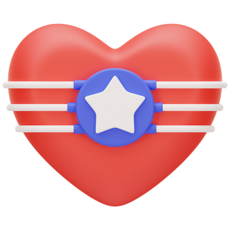 Liebe amerika  3D Icon