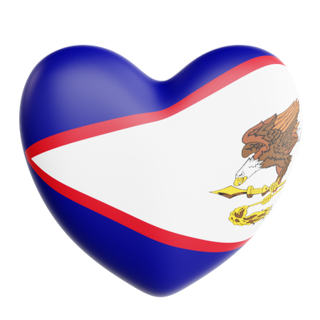 Liebe amerikanisch-samoa  3D Icon