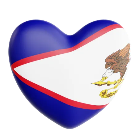 Liebe amerikanisch-samoa  3D Icon