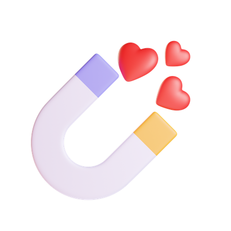 Liebe Anziehung  3D Icon