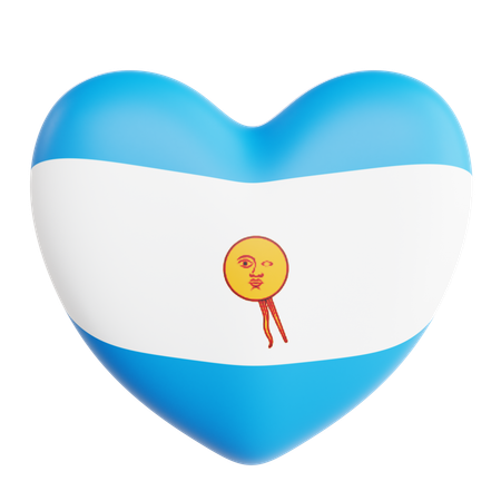 Liebe argentinien  3D Icon