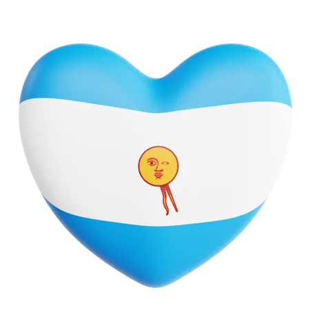 Liebe argentinien  3D Icon