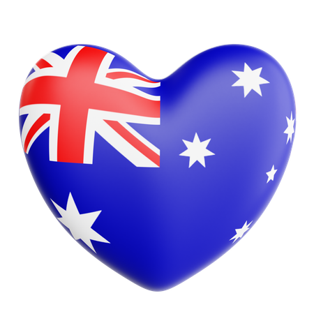 Liebe australien  3D Icon