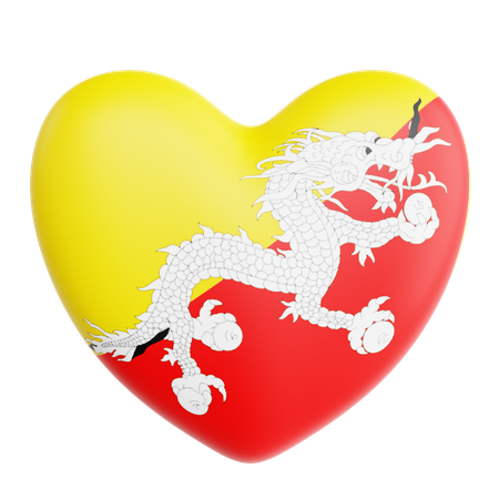 Liebe bhutan  3D Icon