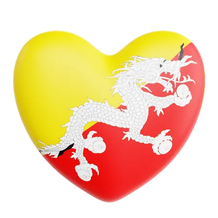 Liebe bhutan  3D Icon