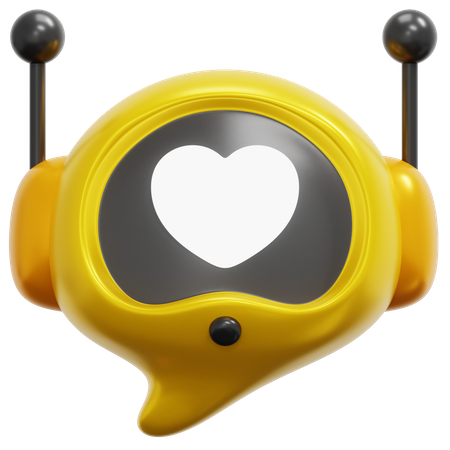 Liebes-Chatbot  3D Icon