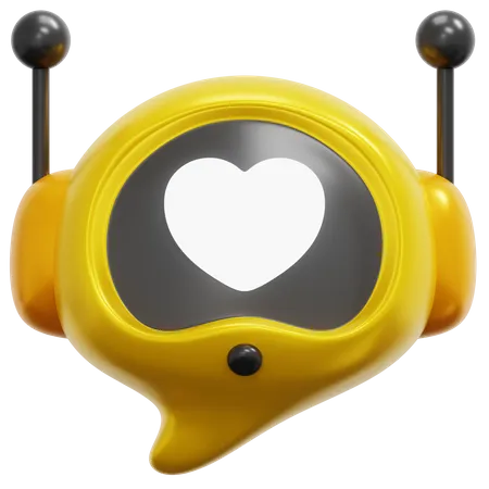 Liebes-Chatbot  3D Icon