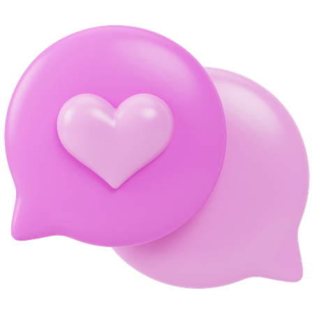 Liebe es zu chatten  3D Icon