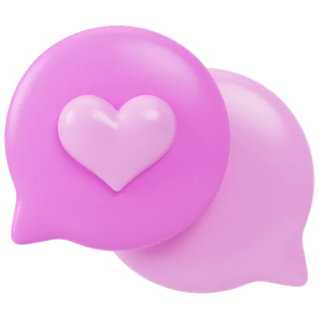 Liebe es zu chatten  3D Icon