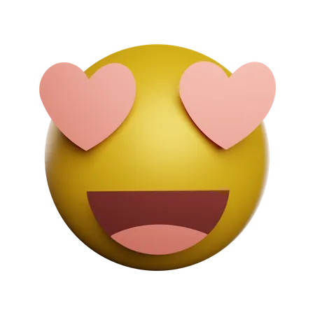 Liebe Emoji  3D Illustration